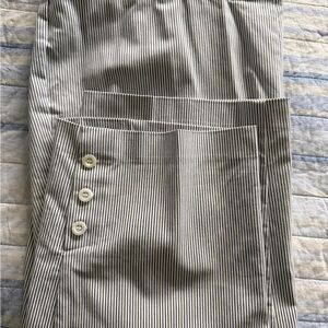 Counterparts Black and White Striped Men's Dress Pants